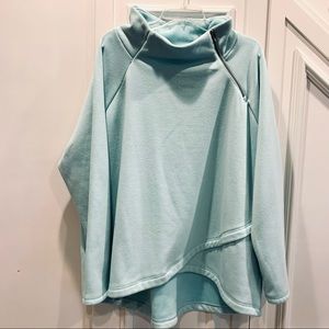MRA Sport Teal Fleece‎ Top 3X